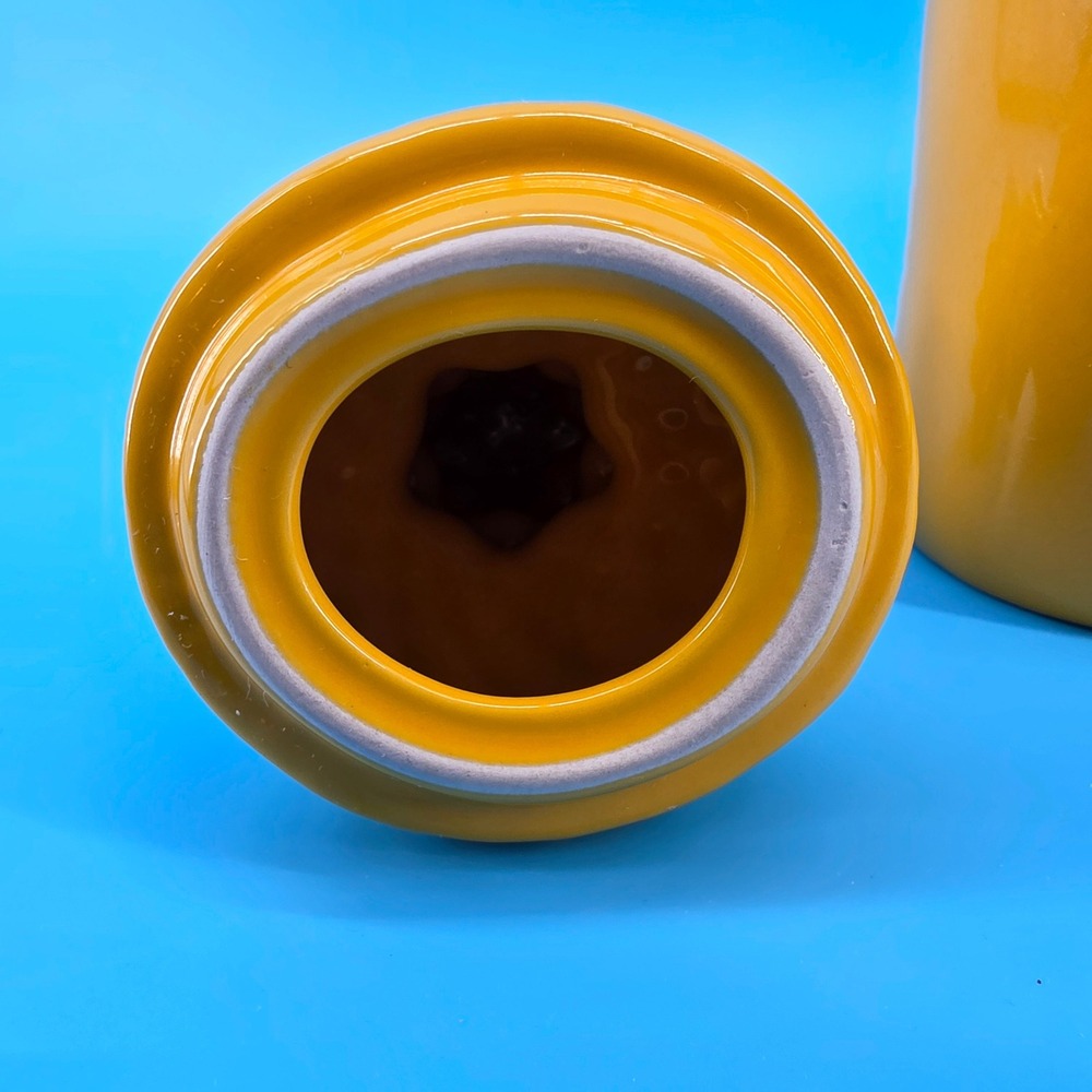 Rae Dunn Tropic Like Its Hot Pineapple Mug with Lid Yellow Ceramic Coffee Cup - Picture 8 of 14